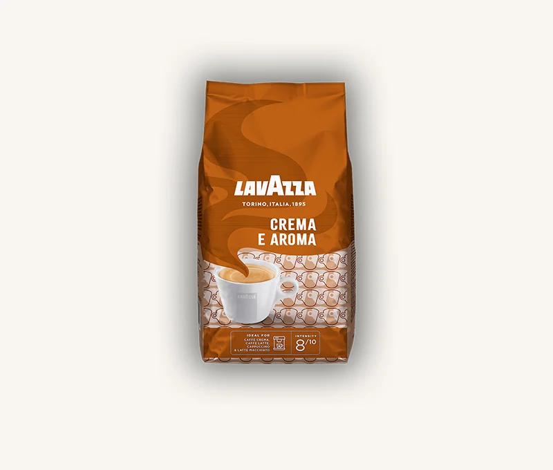 Lavazza Crema e Aroma whole-bean coffee bag
