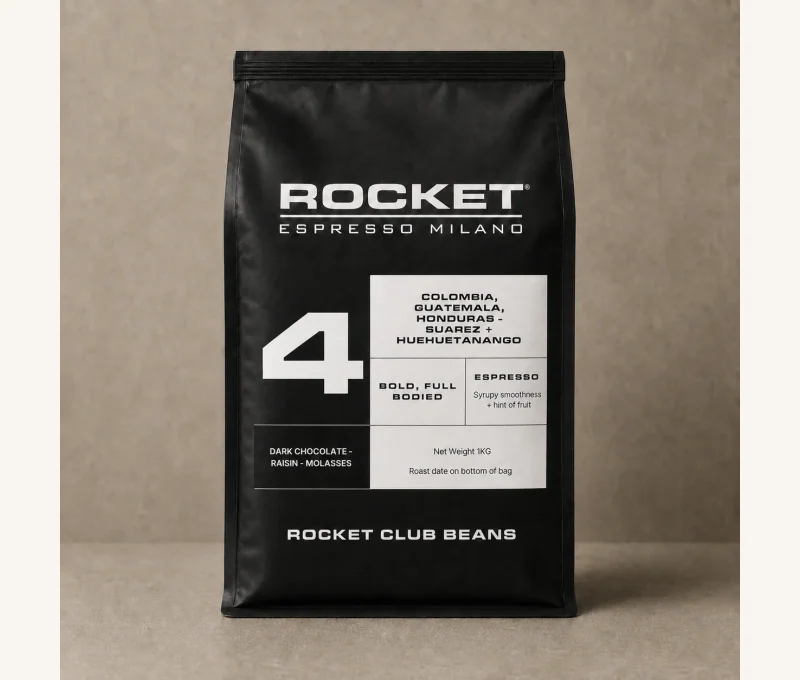 Rocket Beans No.4 Colombia–Guatemala–Honduras — 1 kg, imagen oficial del producto
